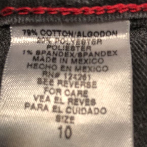 17/21 Jeans /light wash black /10/stretch/3 pockets/straight leg - Picture 2 of 12